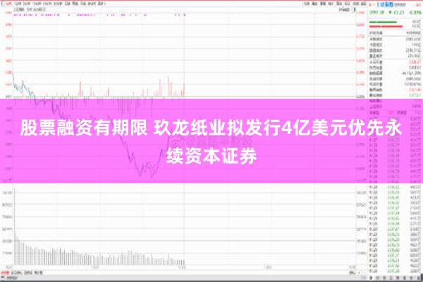 股票融资有期限 玖龙纸业拟发行4亿美元优先永续资本证券