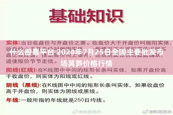 什么股票平台 2024年7月25日全国主要批发市场莴笋价格行情